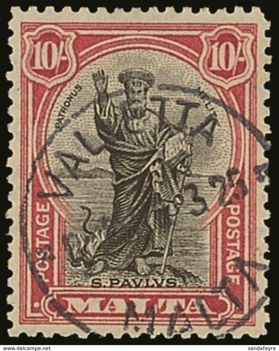 \Y 1926\Y St Paul Set Inscribed "Postage", SG 157/72, Used. 1s Creased Otherwise Fine To Very Fine. (17 Stamps) For More - Malta (...-1964)