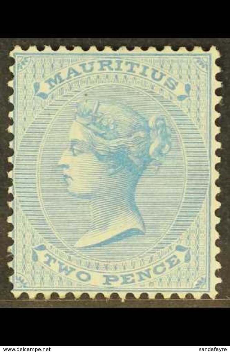 \Y 1863\Y 2d Bright Blue, Wmk CC, SG 60, Very Fine Mint. For More Images, Please Visit Http://www.sandafayre.com/itemdet - Mauritius (...-1967)