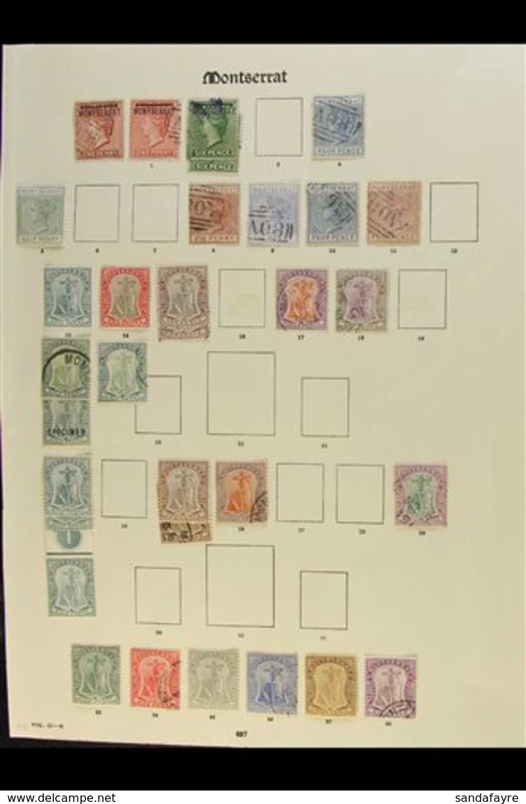\Y 1876-1936 MINT & USED COLLECTION.\Y A Most Useful Range, Presented On Printed Pages With (used Unless Stated Otherwis - Montserrat