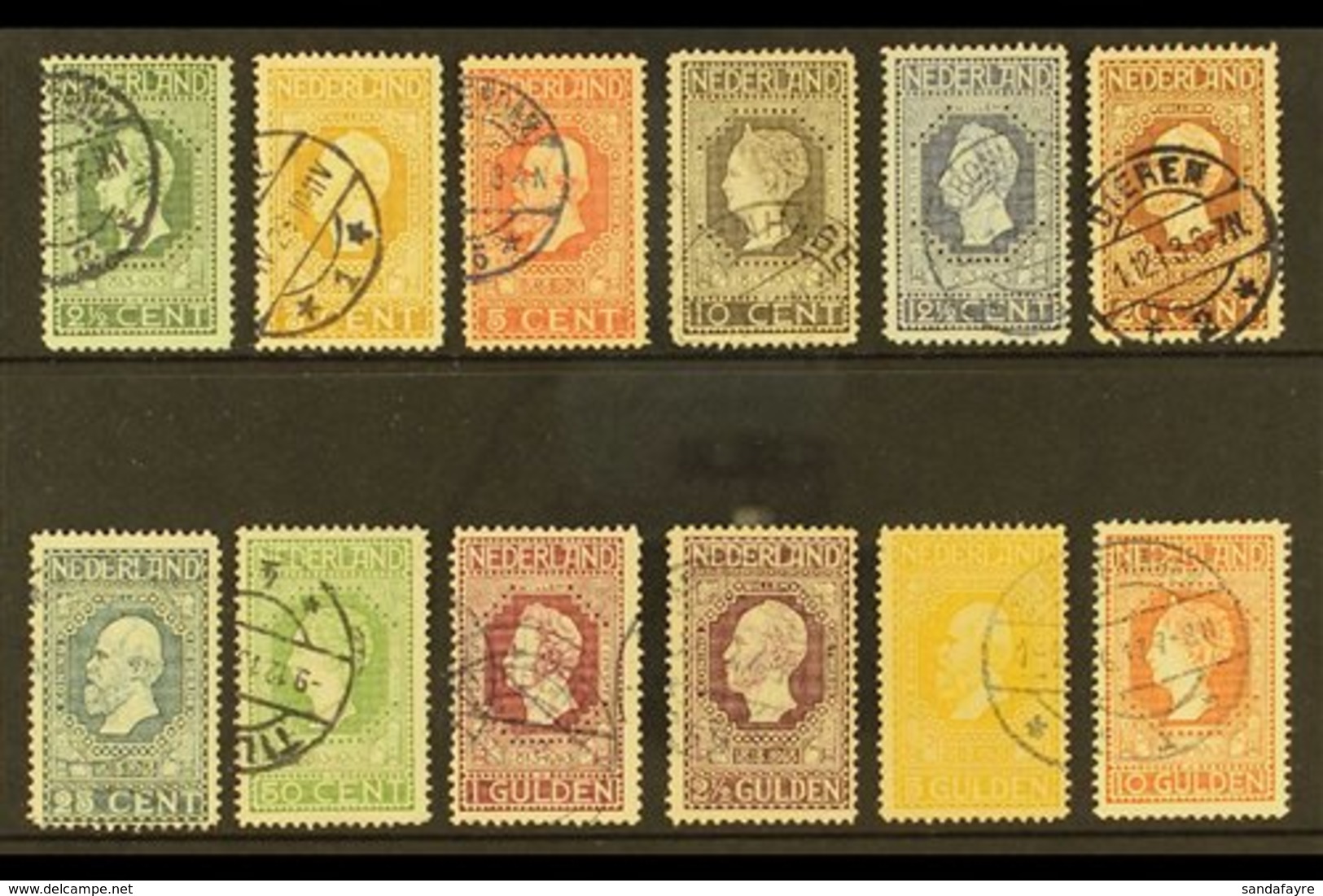 \Y 1913\Y Centenary Of Independence Complete Set (NVPH 90/101, SG 214/25, Michel 81/92), Very Fine Cds Used, Fresh & Att - Other & Unclassified