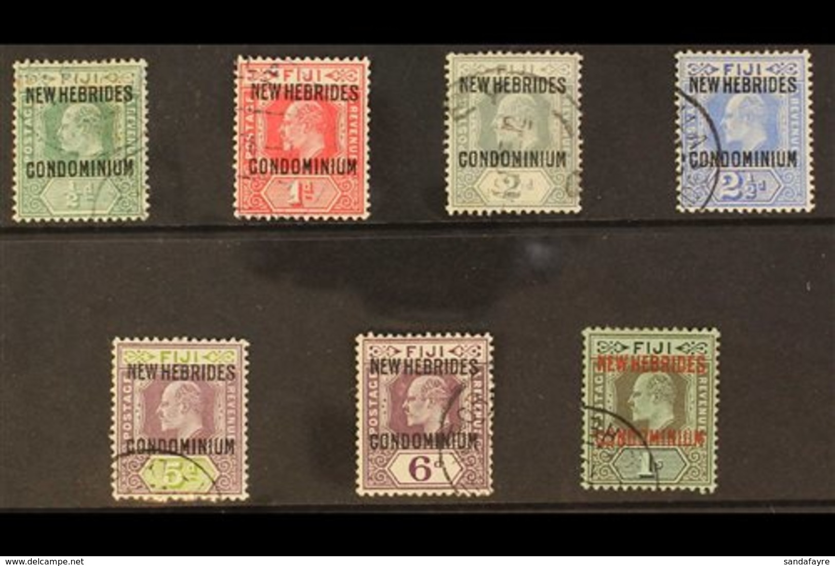 \Y 1910\Y Set Complete, SG 10/16, Fine Used (7 Stamps) For More Images, Please Visit Http://www.sandafayre.com/itemdetai - Other & Unclassified