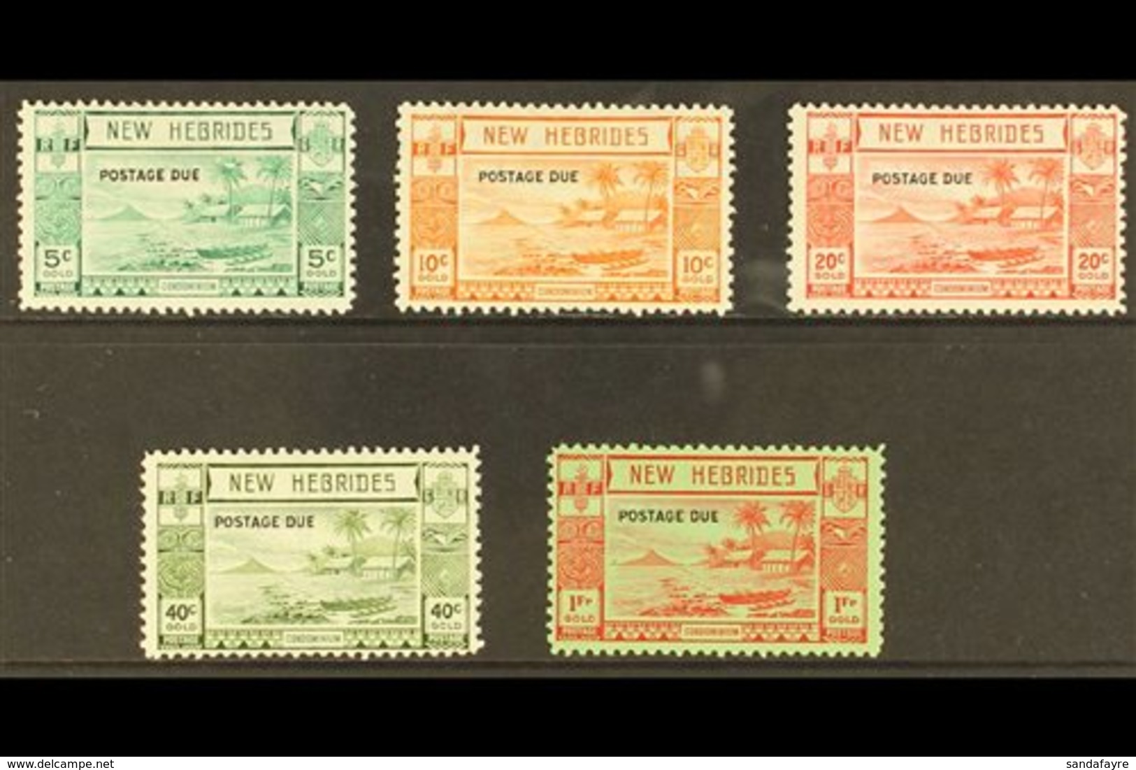 \Y ENGLISH 1938\Y Postage Due Set, SG D6/10, Fine Mint. (5 Stamps) For More Images, Please Visit Http://www.sandafayre.c - Autres & Non Classés