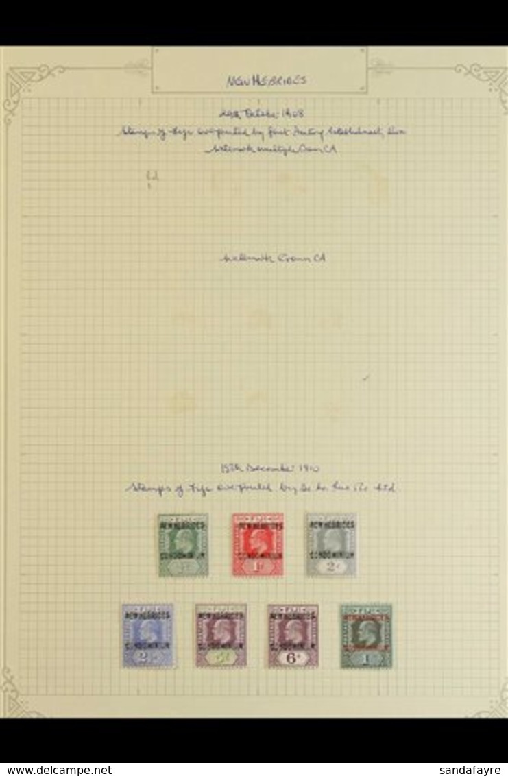 \Y ENGLISH: 1910-49 FINE MINT COLLECTION\Y Neatly Presented On Album Pages & Includes 1910 Set, 1911 Set, 1921 Set, 1924 - Other & Unclassified