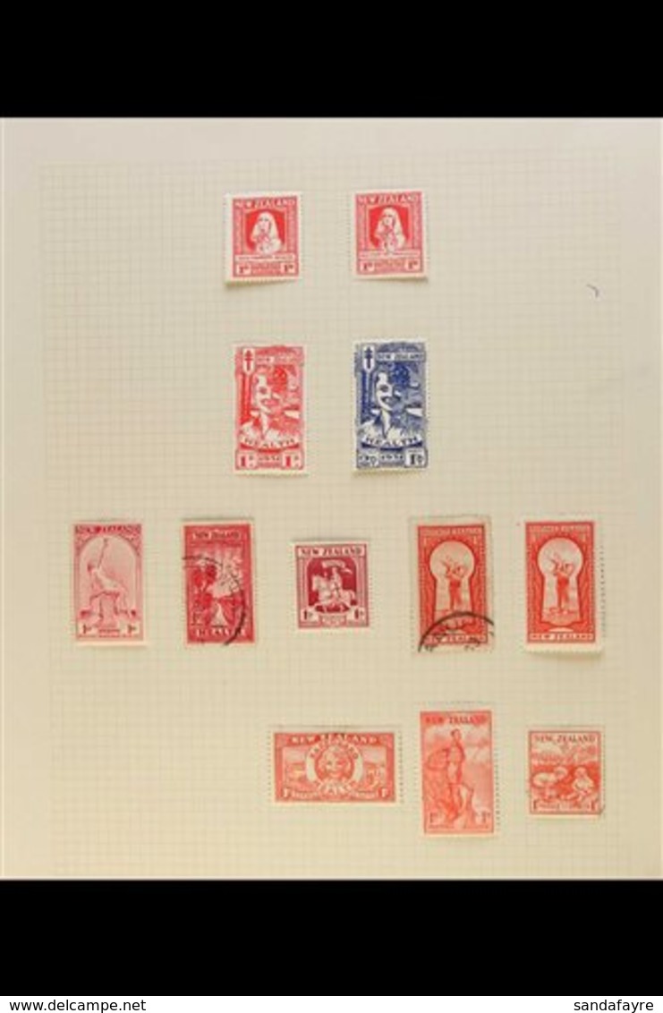 \Y 1929-45 HEALTH STAMPS\Y Includes 1929-30 Both Issues Mint, 1931 "Smiling Boy" Set Fine Mint, 1932 Mint, 1933 Used, 19 - Other & Unclassified