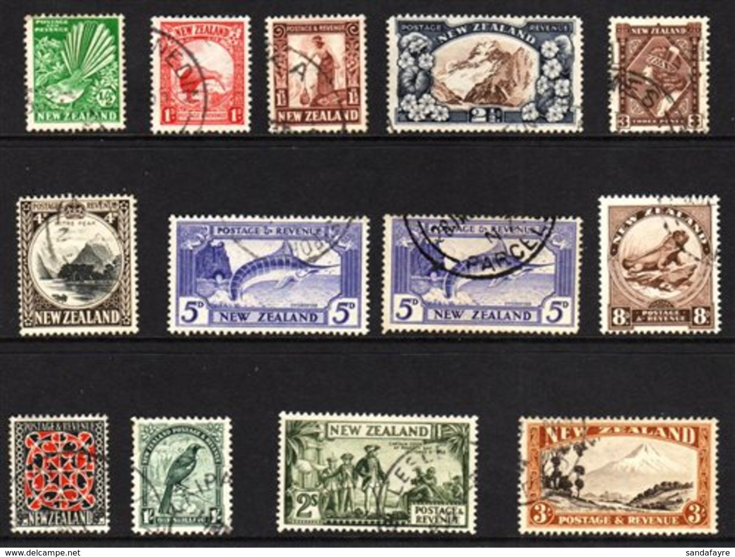 \Y 1935-36\Y Pictorials Fine Cds Used To 3s, Incl. 2½d, 5d Both Perfs, 1s, 2s Etc, Between SG 556/69. (13 Stamps) For Mo - Other & Unclassified