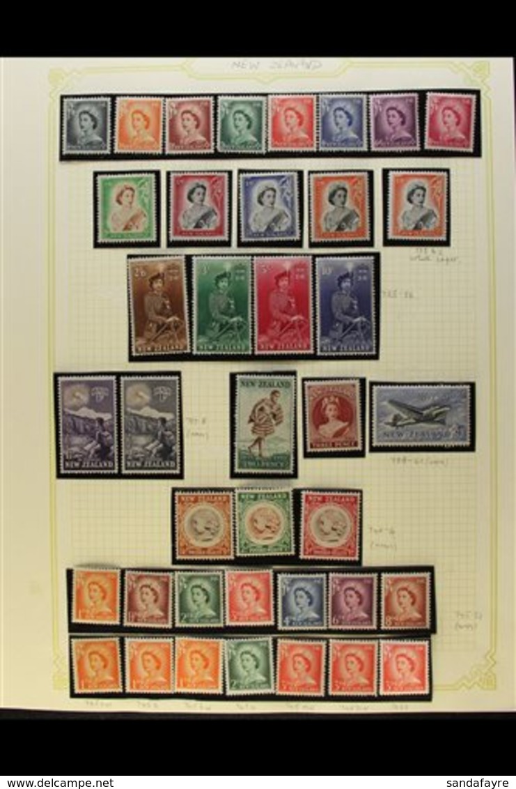 \Y 1953-83 FINE MINT COLLECTION\Y A Clean Collection On Album Pages Which Includes 1953-59 Complete Definitive Set, 1955 - Other & Unclassified