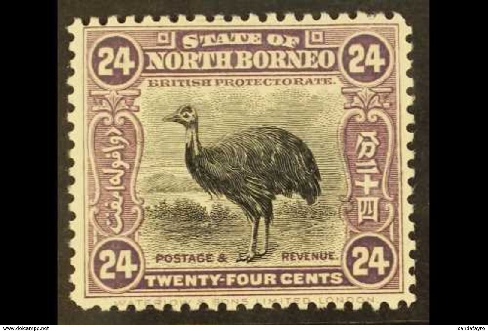 \Y 1925-28\Y 24c Violet, SG 288, Fine Mint For More Images, Please Visit Http://www.sandafayre.com/itemdetails.aspx?s=61 - North Borneo (...-1963)