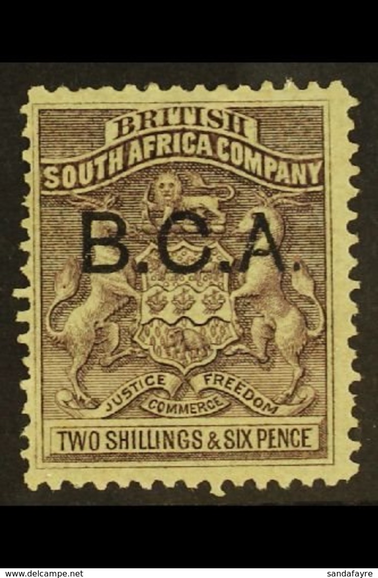 \Y 1891-5\Y 2s6d Grey-purple, "B.C.A." Ovpt, SG 9, Fine Mint. For More Images, Please Visit Http://www.sandafayre.com/it - Nyasaland (1907-1953)