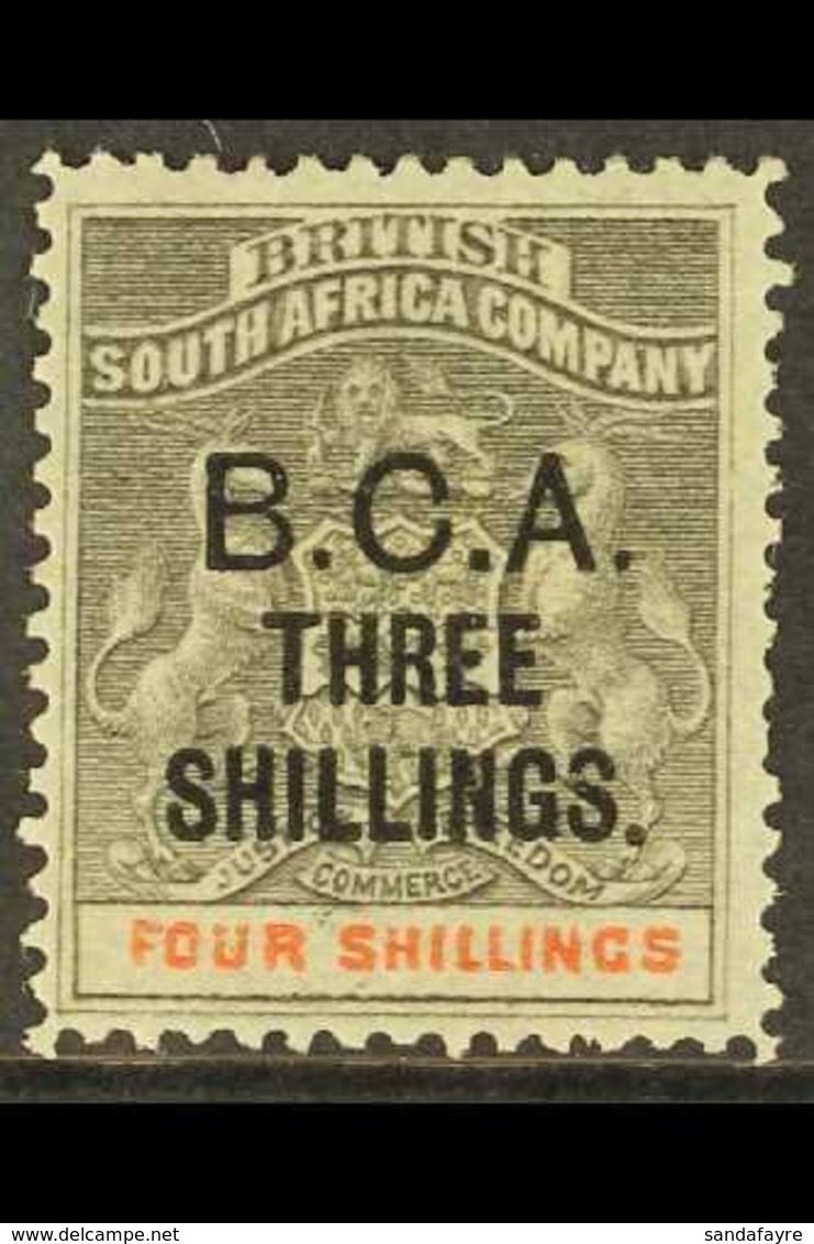 \Y 1892-93\Y 3s On 4s Grey-black And Vermilion, SG 18, Very Fine Mint. For More Images, Please Visit Http://www.sandafay - Nyasaland (1907-1953)