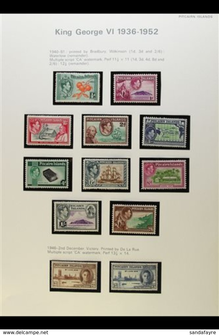 \Y 1940-1982 SUPERB MINT COLLECTION\Y A Beautiful All Different Collection On Album Pages, Appears To Be Complete To Chr - Pitcairn