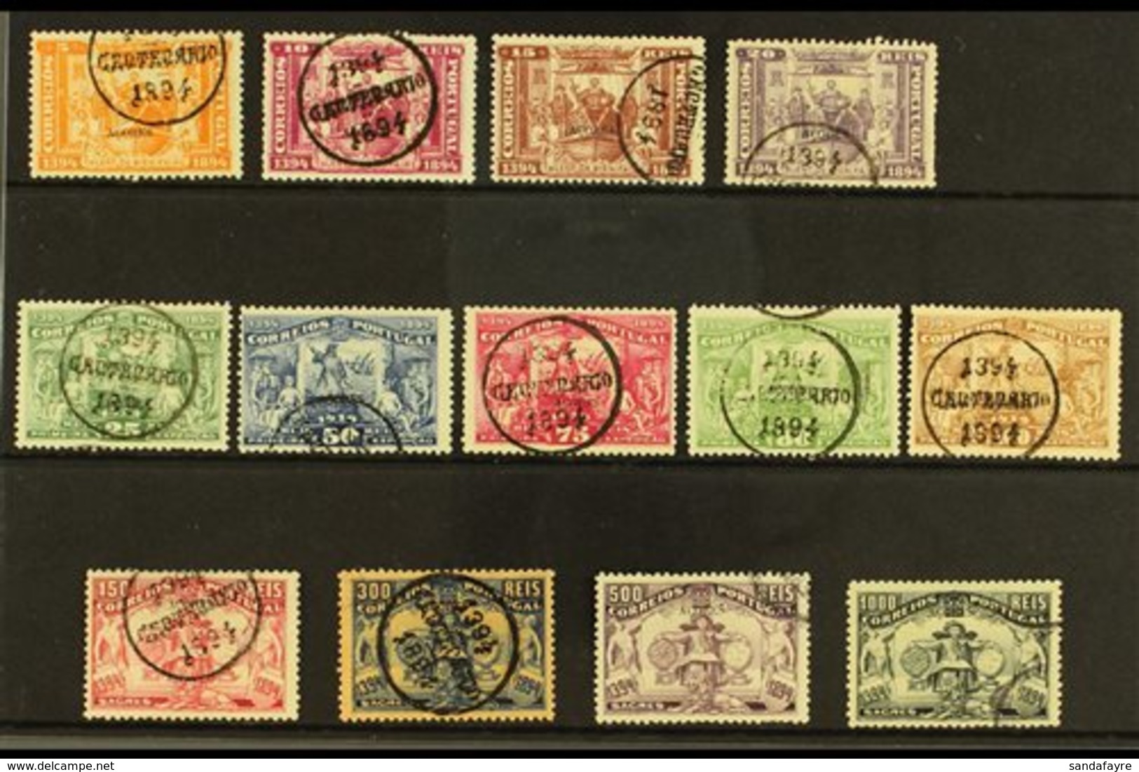 \Y AZORES\Y 1894 Henry The Navigator Complete Set, SG 143/55, Afinsa 60/72, Fine Used (13 Stamps) For More Images, Pleas - Sonstige & Ohne Zuordnung