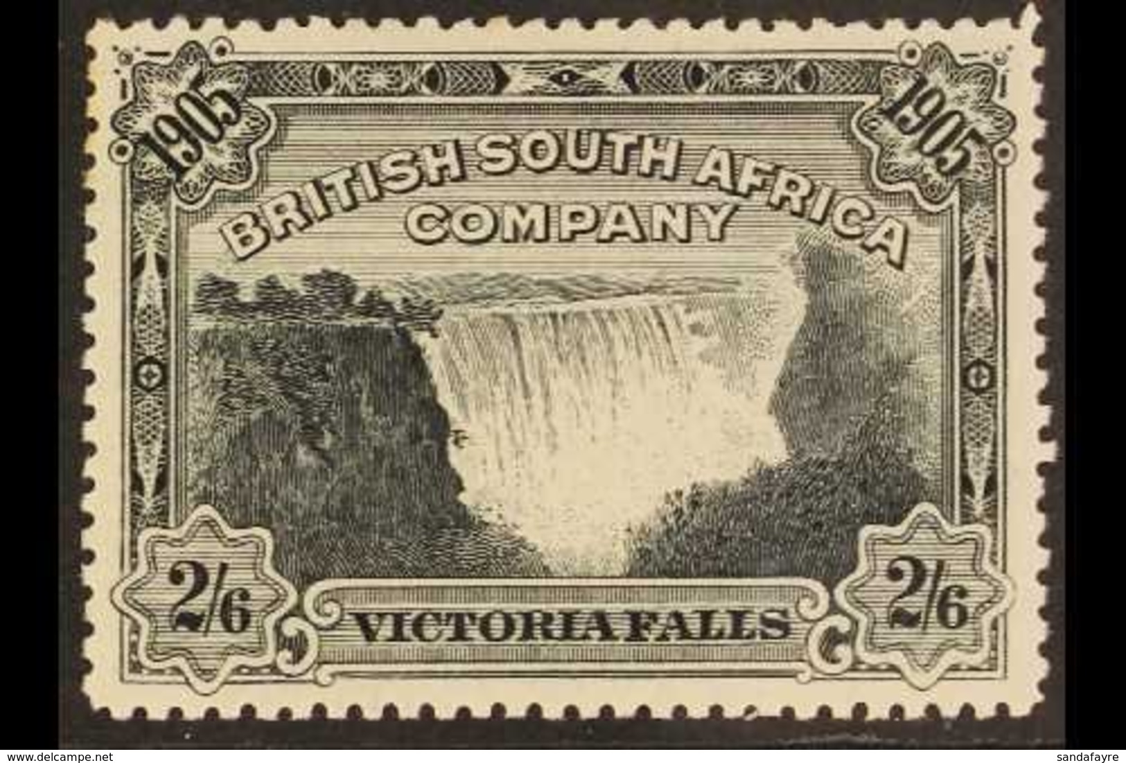 \Y 1905\Y 2s6d Black, Opening Victoria Falls Bridge, SG 98, Fine Mint. For More Images, Please Visit Http://www.sandafay - Other & Unclassified