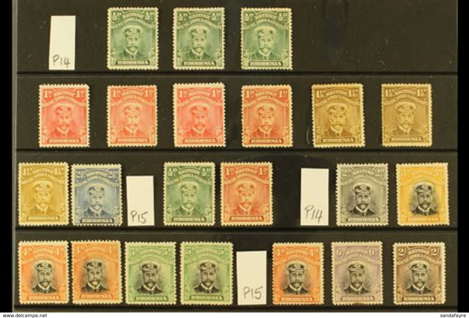 \Y 1913-19 MINT "ADMIRALS" COLLECTION.\Y An Attractive Selection Presented On A Stock Card. Includes 1913-22 Single Work - Other & Unclassified