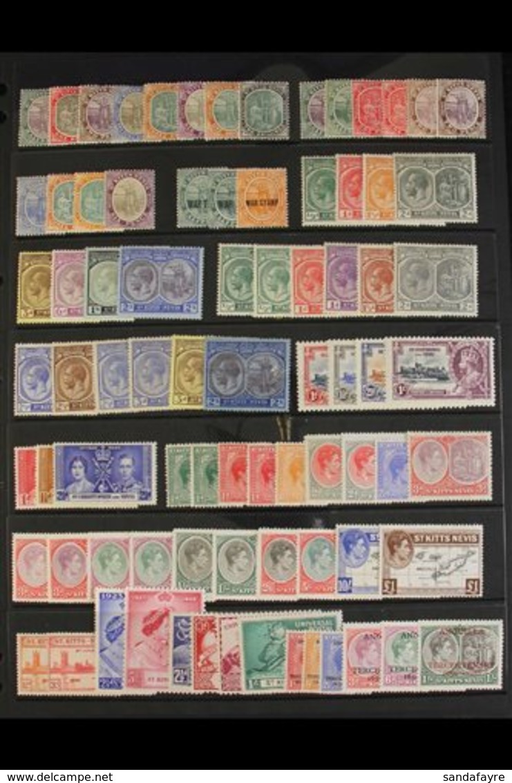 \Y 1903-1970 FINE MINT COLLECTION\Y Incl. 1903 Set To 2s, 1905-18 Incl. Both 3d Papers, 6d, 1920-22 To 2s, 1921-29 To 2s - St.Kitts And Nevis ( 1983-...)