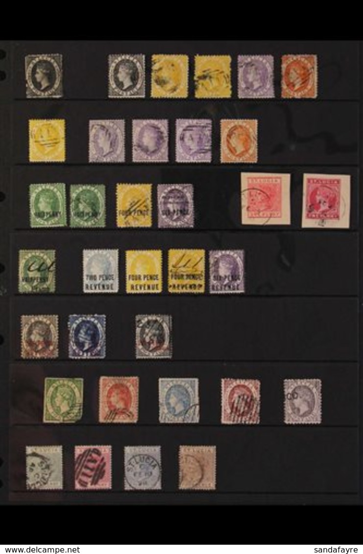 \Y 1864-1936 INTERESTING OLD TIME USED COLLECTION.\Y An Interesting Old Time Collection With A Good Range Of Values, Wat - Ste Lucie (...-1978)