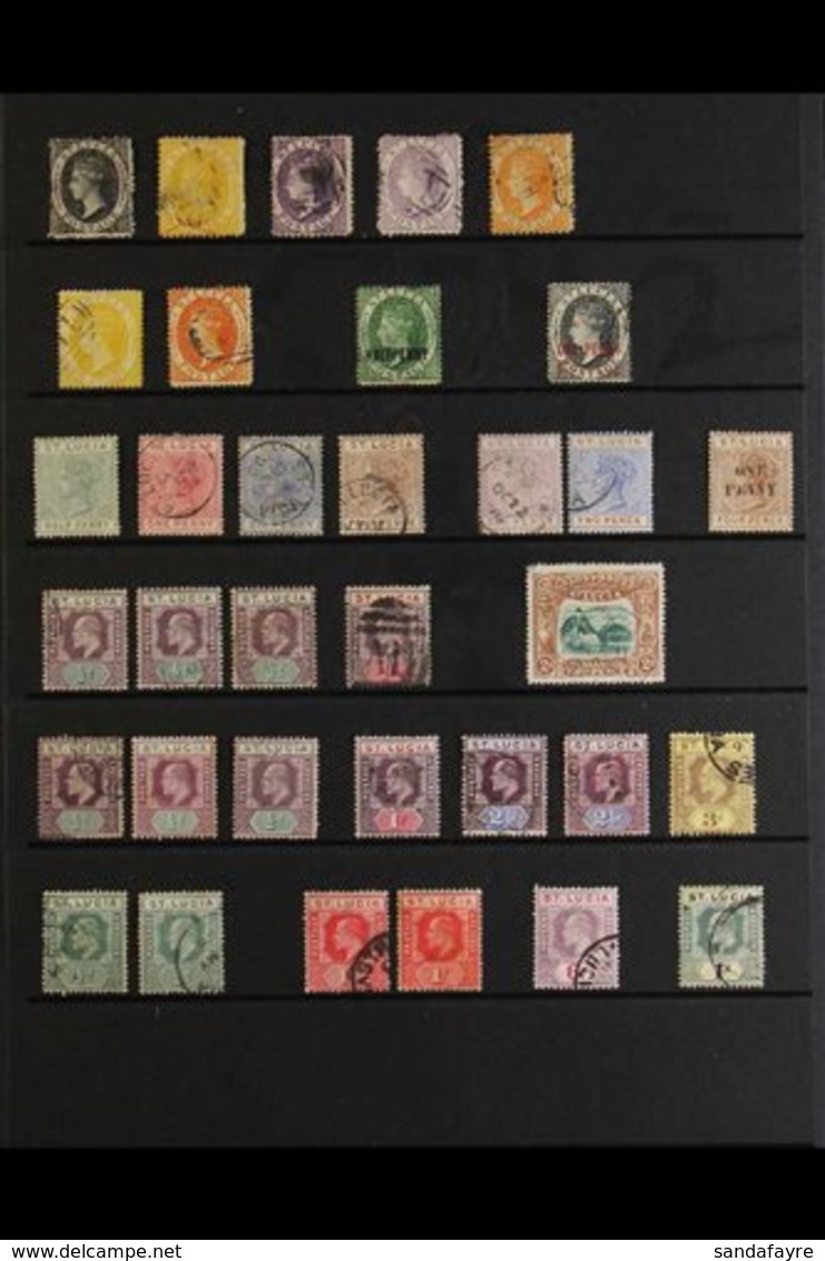 \Y 1864-1963 USED COLLECTION\Y A Most Useful, Used Collection Presented On A Series Of Stock Pages & Includes 1864-76 CC - Ste Lucie (...-1978)