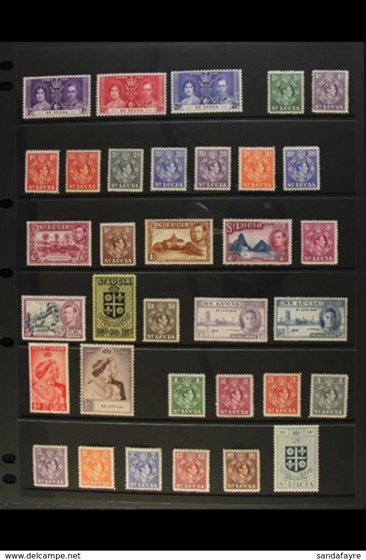 \Y 1937-1951 KGVI COMPLETE VERY FINE MINT\Y A Delightful Complete Basic Run From SG 125 Right Through To SG 170. Fresh A - Ste Lucie (...-1978)