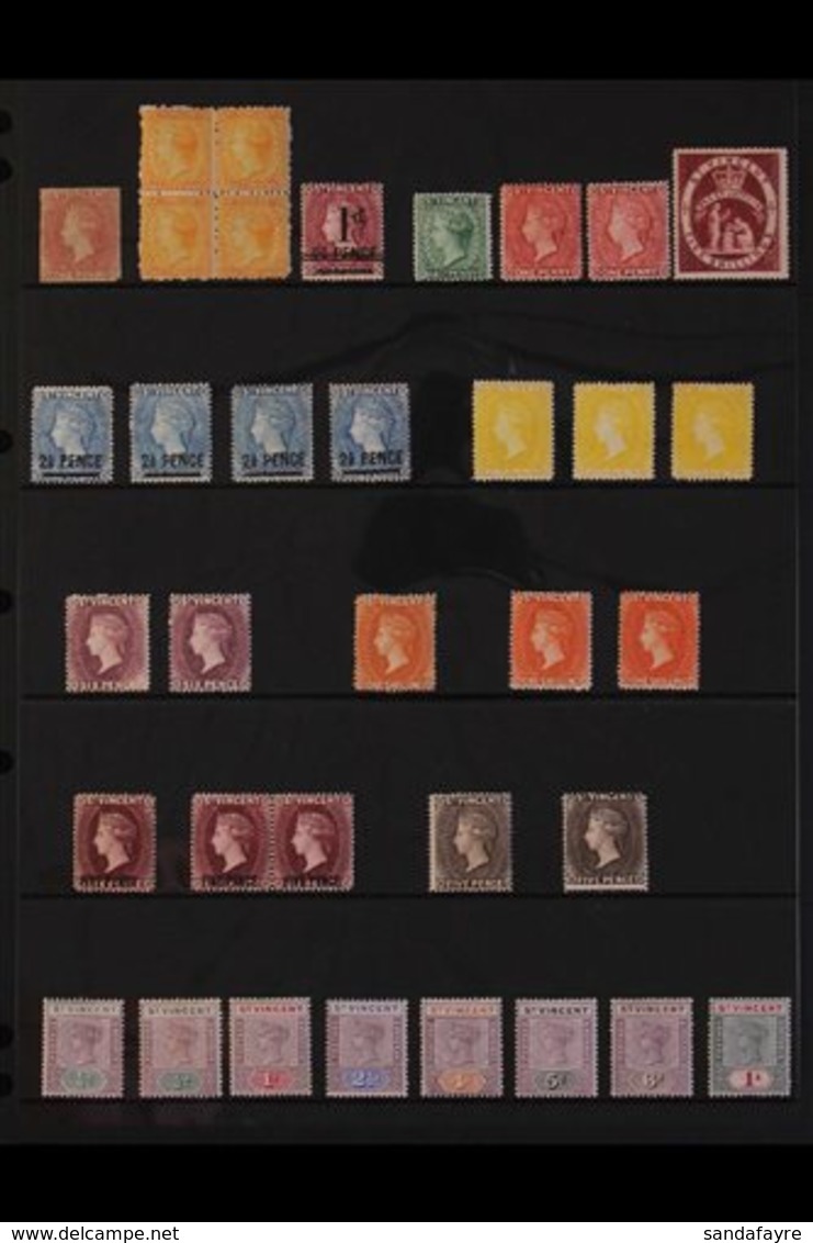 \Y 1861-1935 OLD TIME  MINT COLLECTION\Y An Attractive Assembly Of Fine Mint Issues With Better Values Presented On Two  - St.Vincent (...-1979)