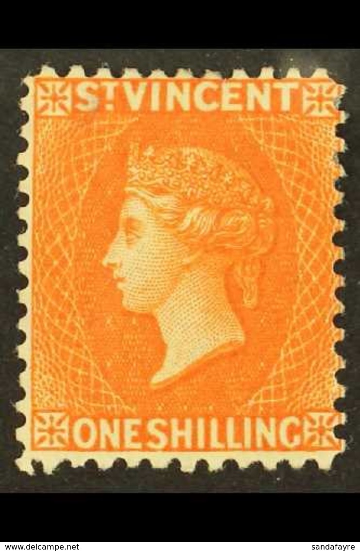 \Y 1883-84\Y 1s Orange-vermilion, Wmk Crown CA Perf 12, SG 45, Mint, Small Thin. For More Images, Please Visit Http://ww - St.Vincent (...-1979)