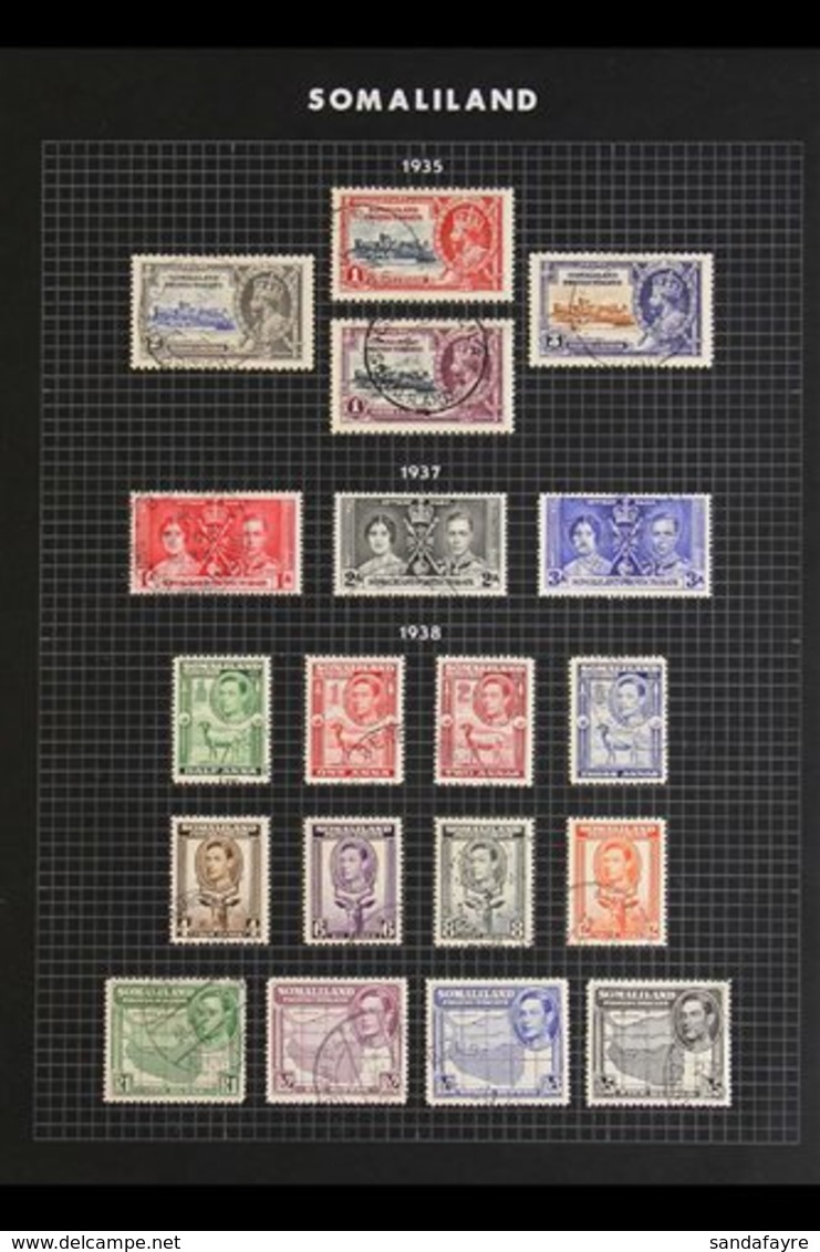 \Y 1935-51 VERY FINE CDS USED COLLECTION\Y Incl. 1935 Jubilee Set, 1938 King To Left Set, 1942 Set, 1951 Surcharges Set  - Somaliland (Herrschaft ...-1959)