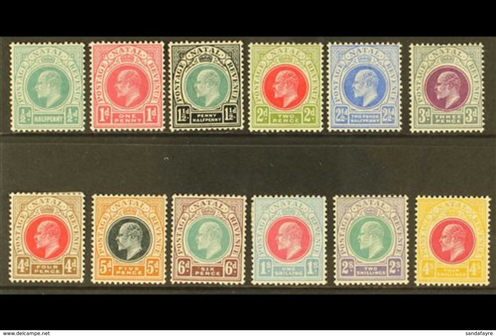 \Y NATAL\Y 1902-03 Set To 4s (less 2s.6d), SG 127/139, Very Fine Mint. (12 Stamps) For More Images, Please Visit Http:// - Unclassified