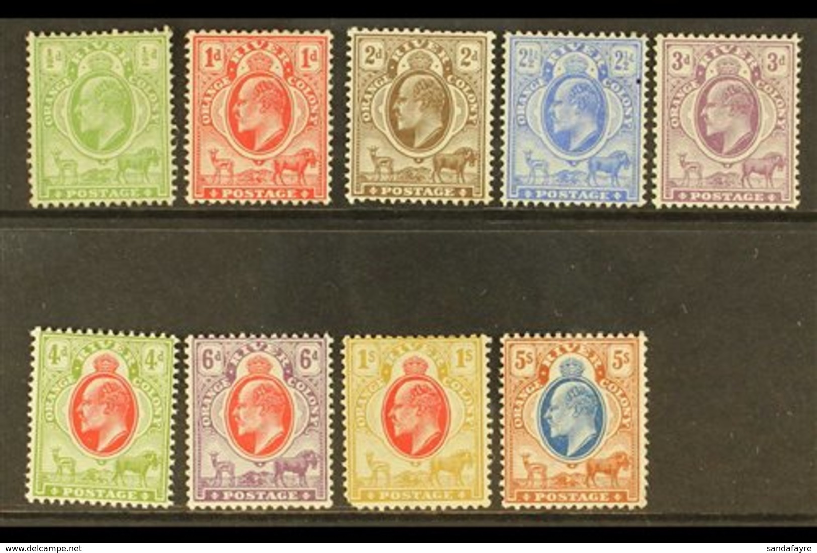 \Y ORANGE RIVER COLONY\Y 1903-04 Complete Set, SG 139/147, Mainly Fine Mint, The 1s With Faults. (9 Stamps) For More Ima - Unclassified