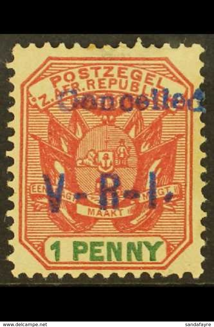 \Y TRANSVAAL\Y WOLMARANSSTAD British Occupation 1900 1d Rose- Red And Green Opt'd "Cancelled / V - R - I.", SG 2, Mint W - Unclassified