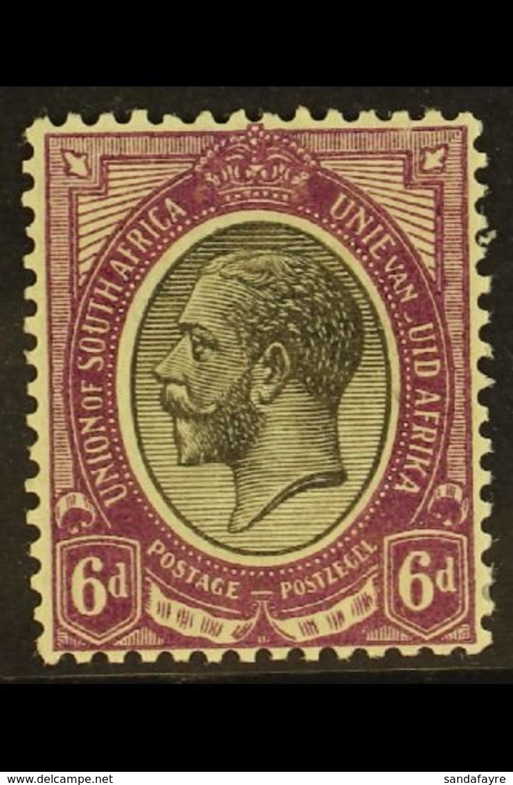 \Y 1913/24\Y 6d Black & Violet, Partial MISSING "Z" In "ZUID" VARIETY, SG 11, Fine Mint. For More Images, Please Visit H - Unclassified