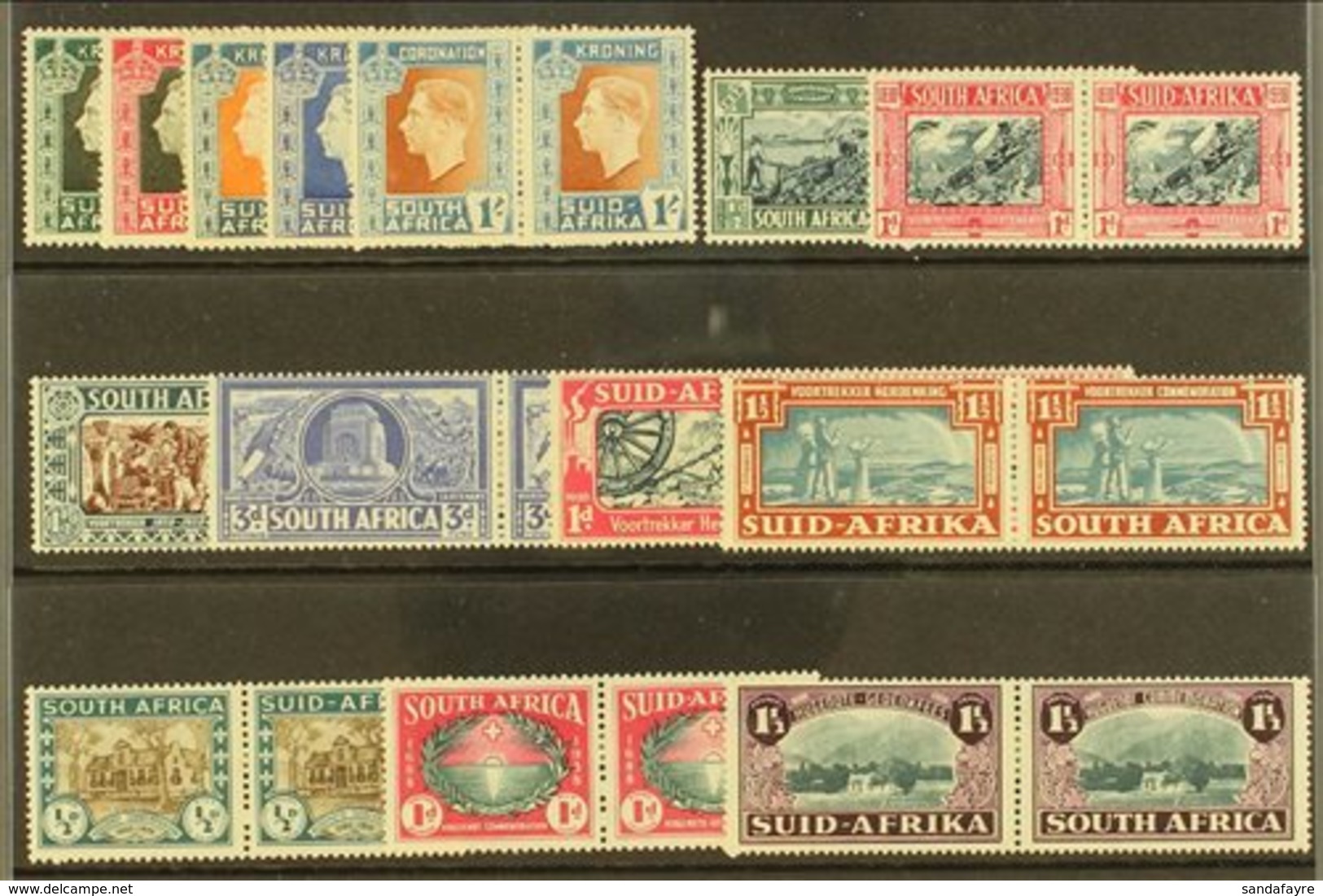 \Y 1937-9\Y Commem. Sets Incl. Coronation, Voortrekker Memorial Fund & Commemoration Sets Plus 1939 Huguenots Set, SG 71 - Unclassified