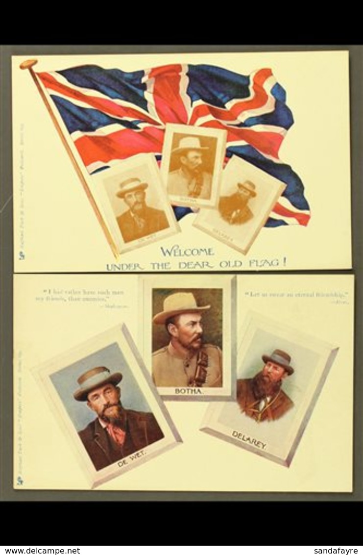 \Y BOER WAR\Y Reconciliation Post Cards, Circa Early 1900's, Two Different Printed In Colour By Raphael Tuck & Sons, Fea - Unclassified