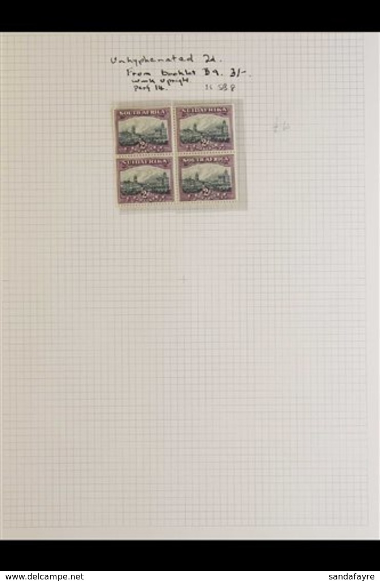 \Y BOOKLETS\Y Group Of Items Incl. 1931 2d Pane (missing Binding Margin), 1939 2s6d Empty Booklet , SG SB14, With Covers - Non Classés