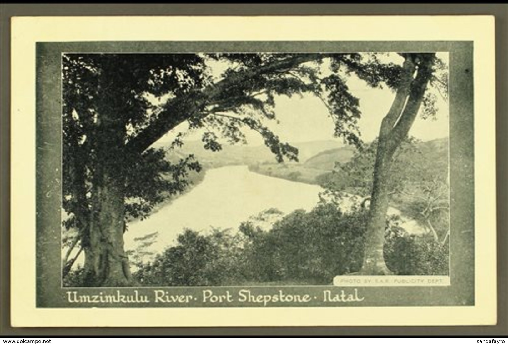 \Y POSTAL STATIONERY\Y 1934 ½d Picture Postcard With View No.20 Of Port Shepstone, H&G 16, Uprated With ½d To 1d Rate, U - Unclassified