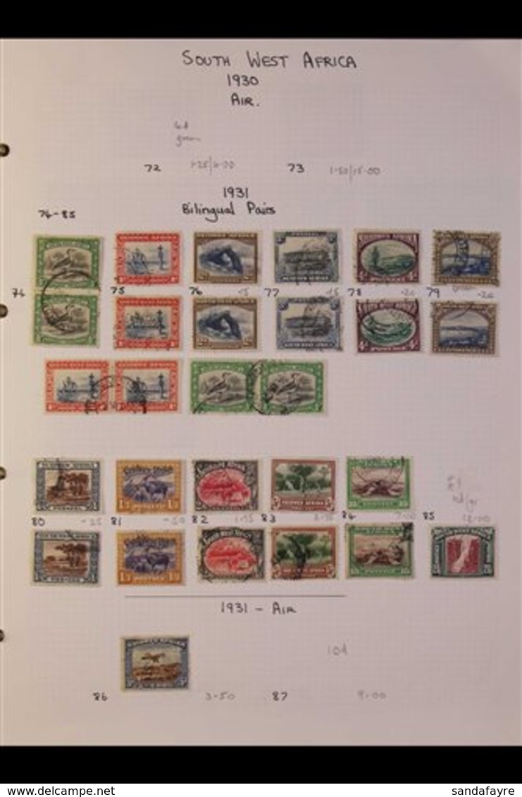 \Y 1923-1998 EXTENSIVE COLLECTION\Y Presented Chronologically On Pages In An Album, Mixed Mint (later Issues Never Hinge - Südwestafrika (1923-1990)