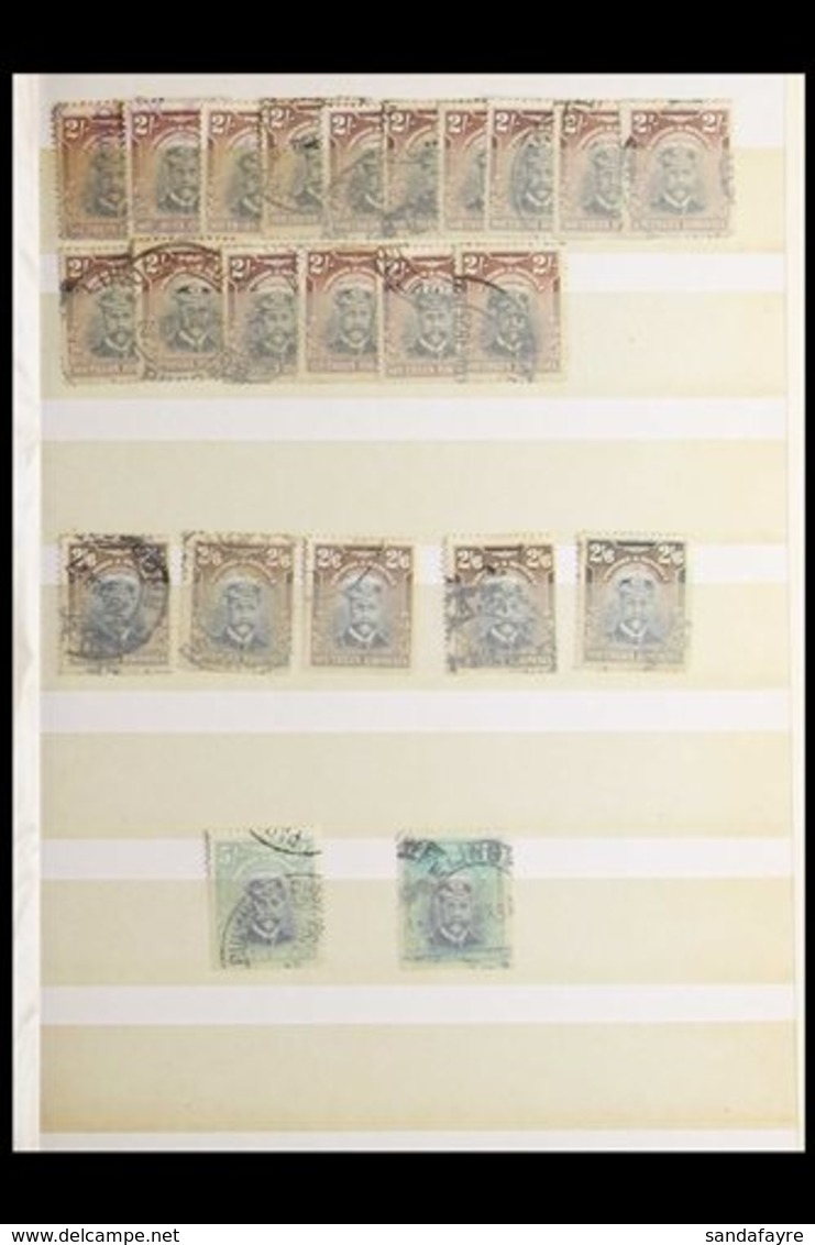 \Y 1924-9 USED "ADMIRALS" ACCUMULATION CAT 3K+.\Y A Small Stockbook Stuffed With A Duplicated Used Range Of All Values T - Southern Rhodesia (...-1964)