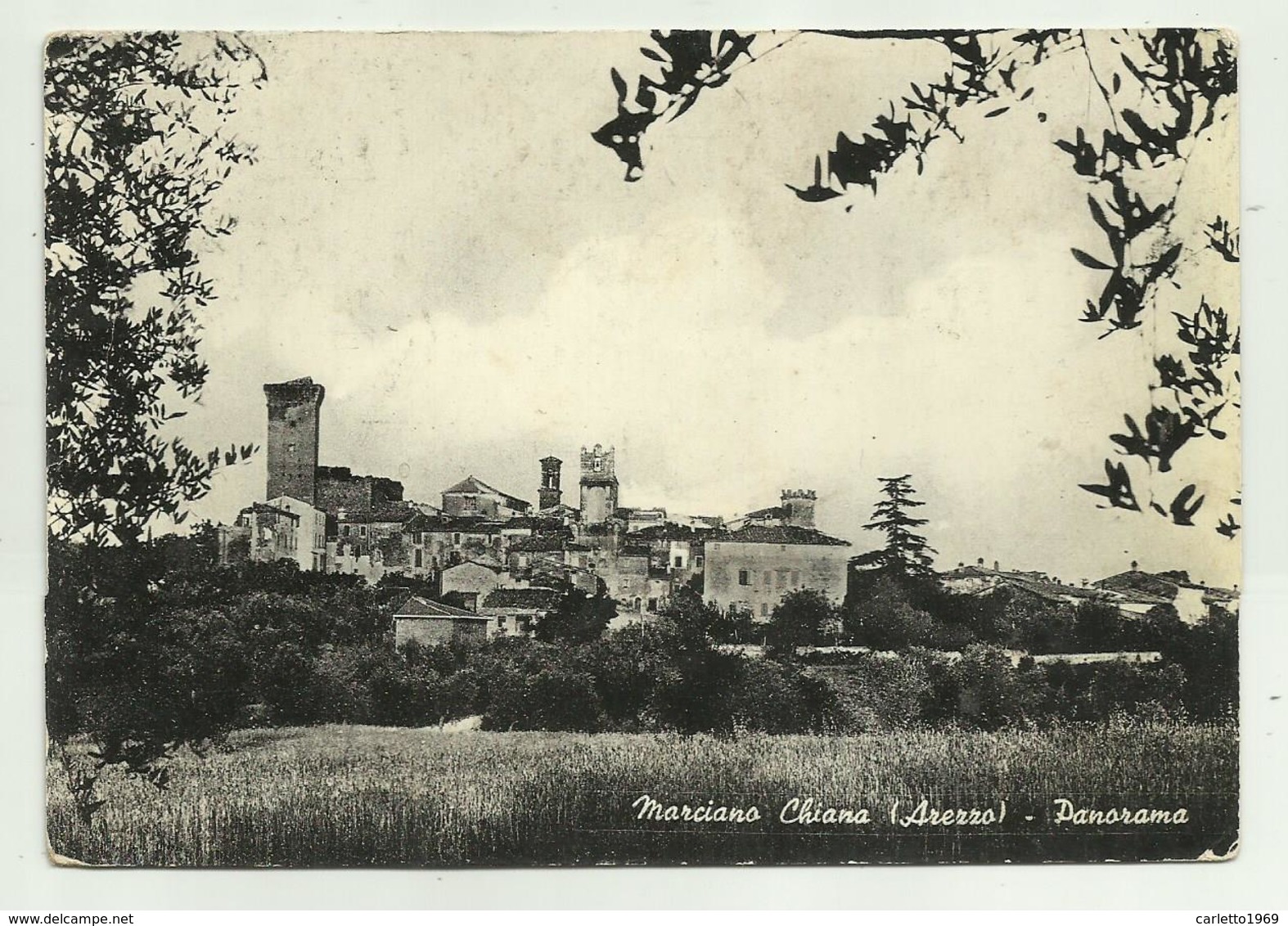 MARCIANO CHIANA - PANORAMA    - VIAGGIATA FG - Arezzo