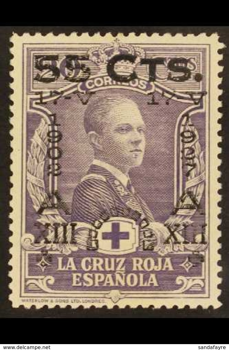 \Y 1927\Y 55c On 20c Violet 25th Anniversary Of Coronation, SG 436 (Edifil 379), Never Hinged Mint. For More Images, Ple - Other & Unclassified