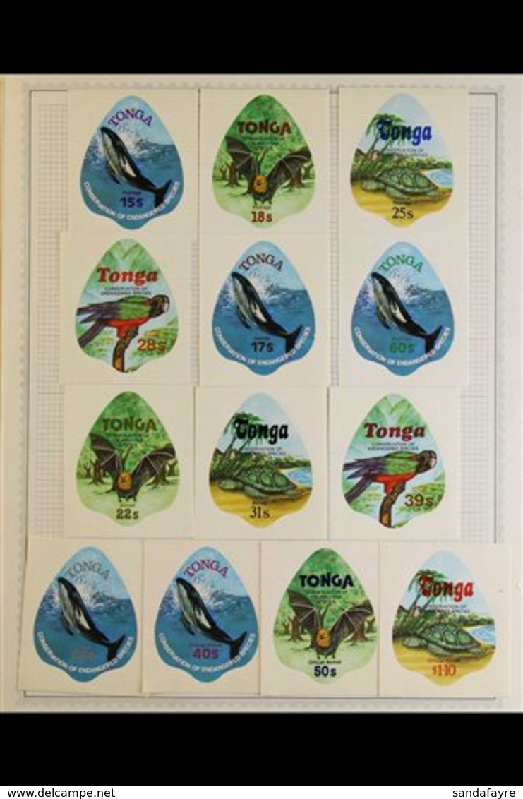 \Y 1972-1983 SUPERB UNUSED SELF-ADHESIVES COLLECTION\Y With A Magnificent COMPLETE RUN (Postage, Air And Official) From  - Tonga (...-1970)