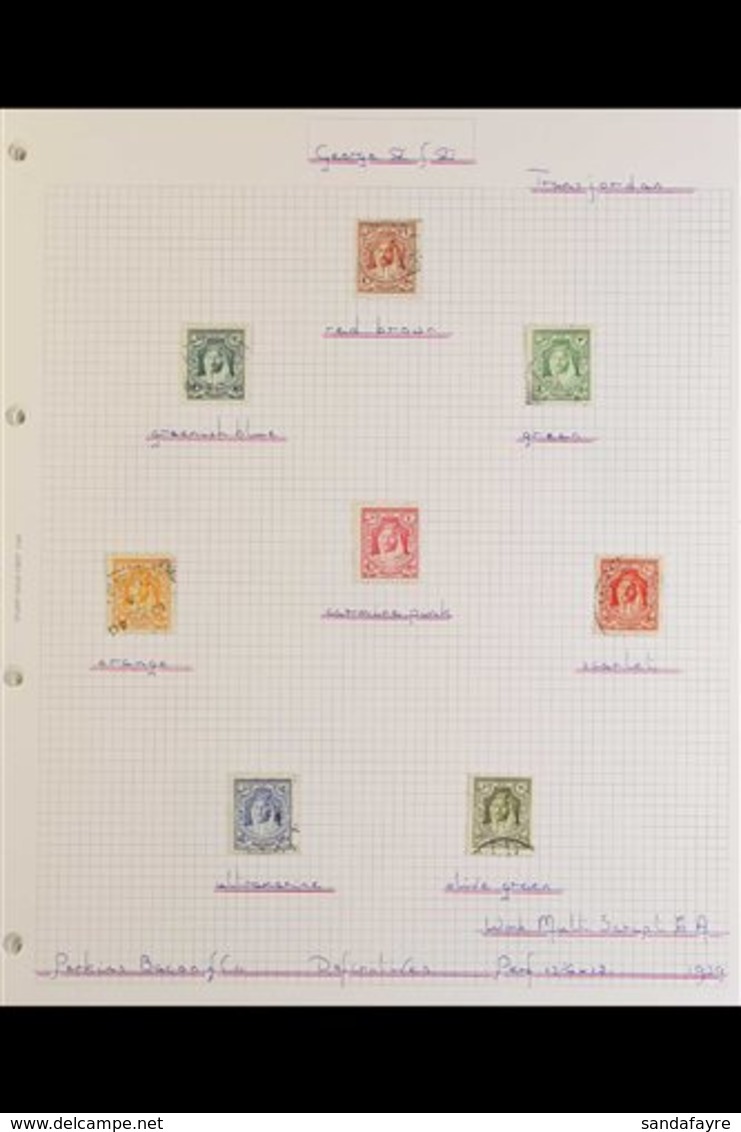 \Y 1930-47 FINE USED COLLECTION\Y Principally A KGVI Collection We See The Perf.13½x13 Printings From The 1930-9 Defins  - Jordanien