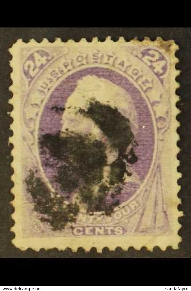 \Y 1870-1\Y 24c Purple, Gen. Winfield Scott, Scott 153, Used. For More Images, Please Visit Http://www.sandafayre.com/it - Sonstige & Ohne Zuordnung