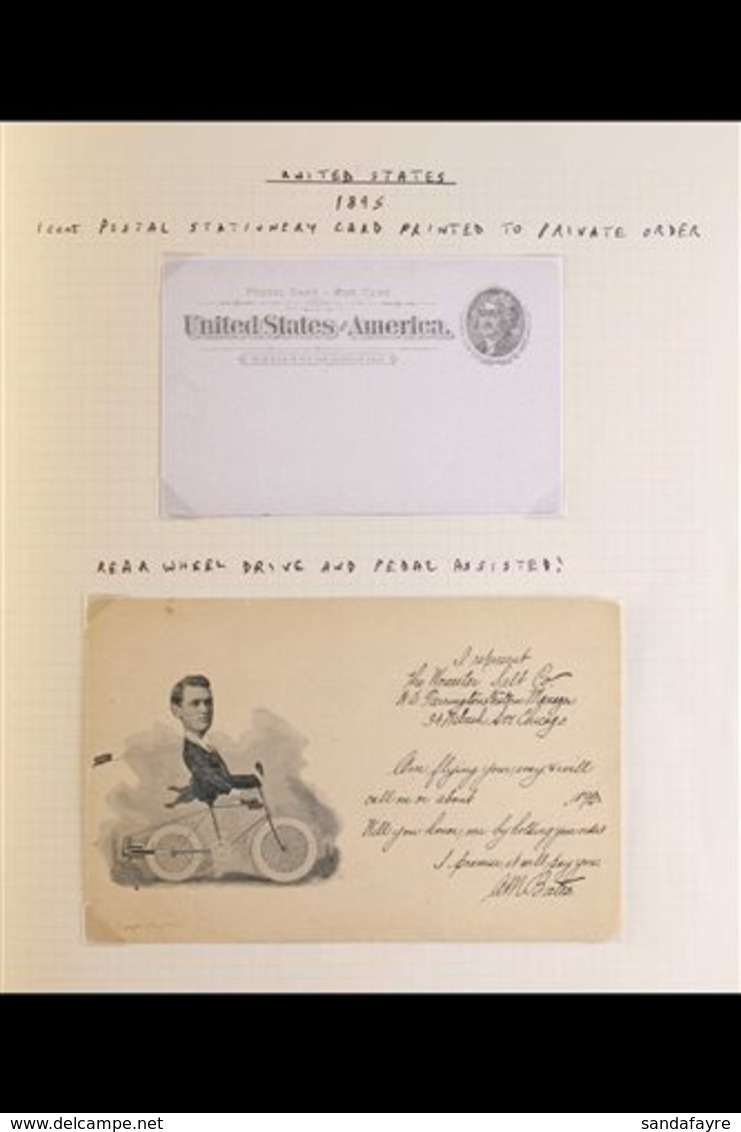 \Y MOTORCYCLES - TOPICAL COLLECTION\Y 1892-2012 Collection Of COVERS, CARDS And Other Items In An Album. Note 1892 Daiml - Other & Unclassified