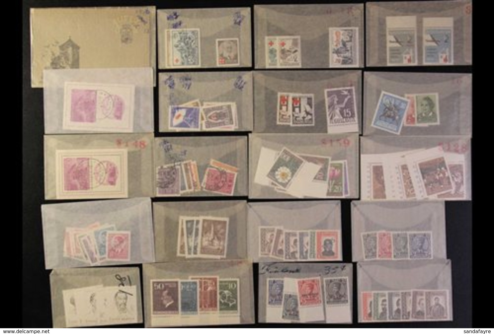 \Y 1933-1957 ALL DIFFERENT\Y Assembly In Packets, Fine Mint (mostly Never Hinged) Complete Sets, Plus A Few Used Issues, - Yemen