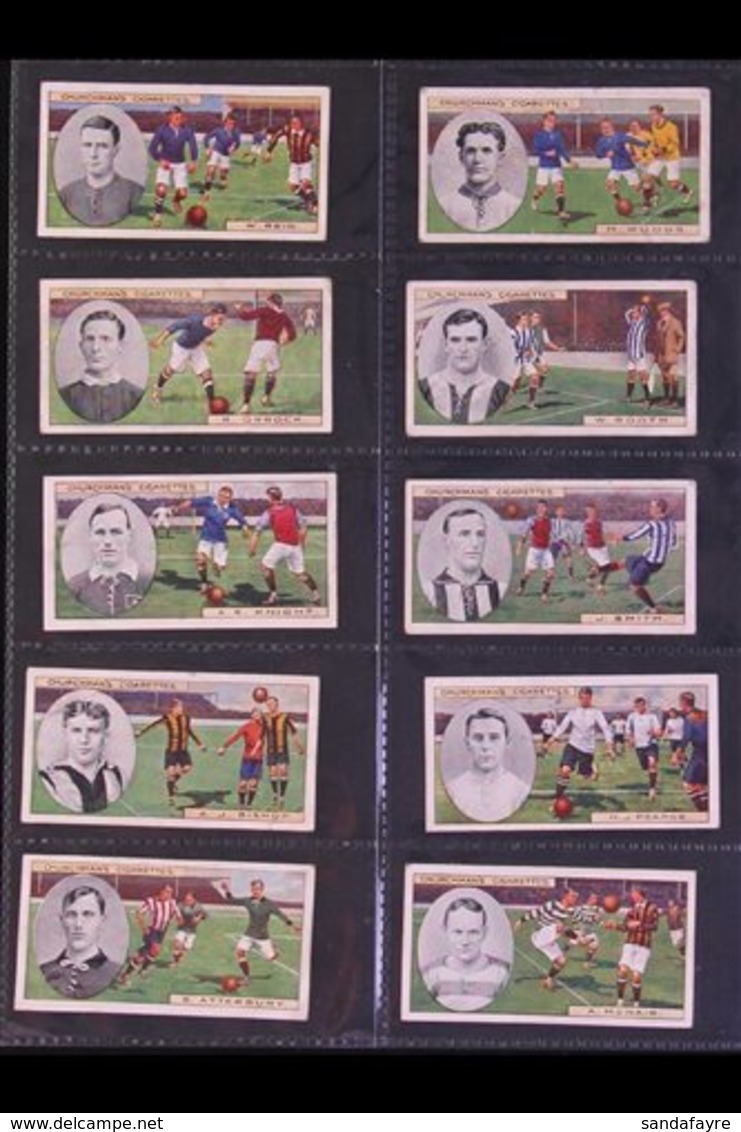 \Y W.A. & A.C. CHURCHMAN\Y 1914 FOOTBALLERS Original Complete Set Of 50, Some With Minor Spots On Reverse But Otherwise  - Autres & Non Classés