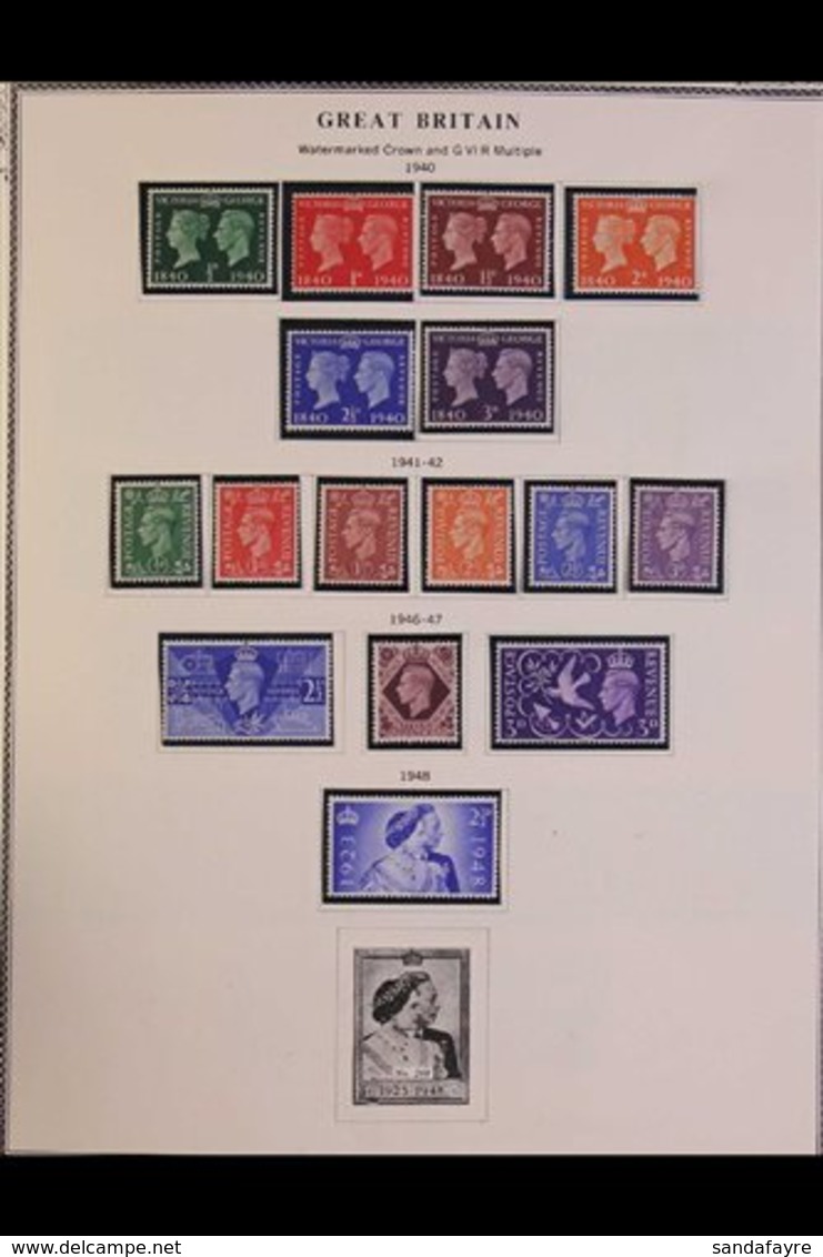 \Y 1937-70 COLLECTION\Y On Printed Pages, Note 1937-39 Set Mint, 1939 5s Nhm, 1951 2s.6d To £1 Mint, Wilding Sets Mint,  - Other & Unclassified