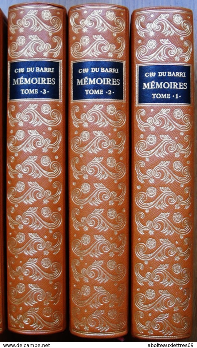 LOT DE 5 LIVRES MEMOIRES DE LA COMTESSE DU BARRI - JEAN DE BONNOT - 1967