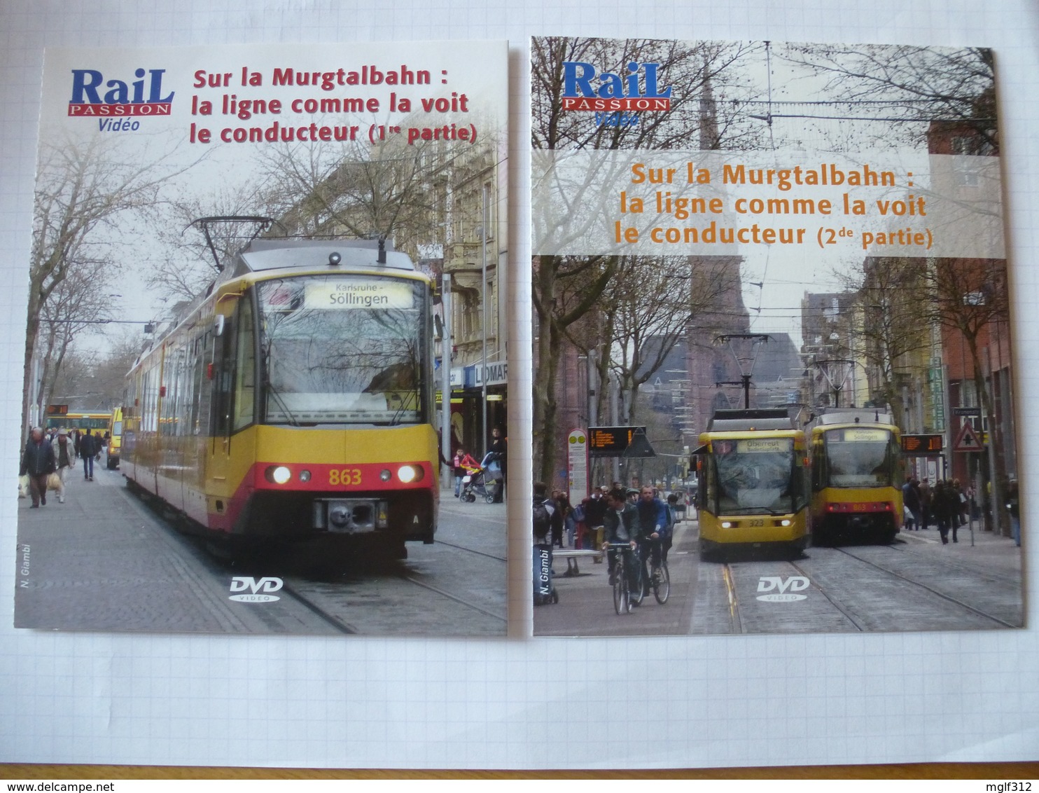 TRAINS : ALLEMAGNE TRAM-TRAIN De KARLSRUHE - LIGNE De La MURGTALBAN - Lot De 2 DVD La Vie Du Rail - Documentaires