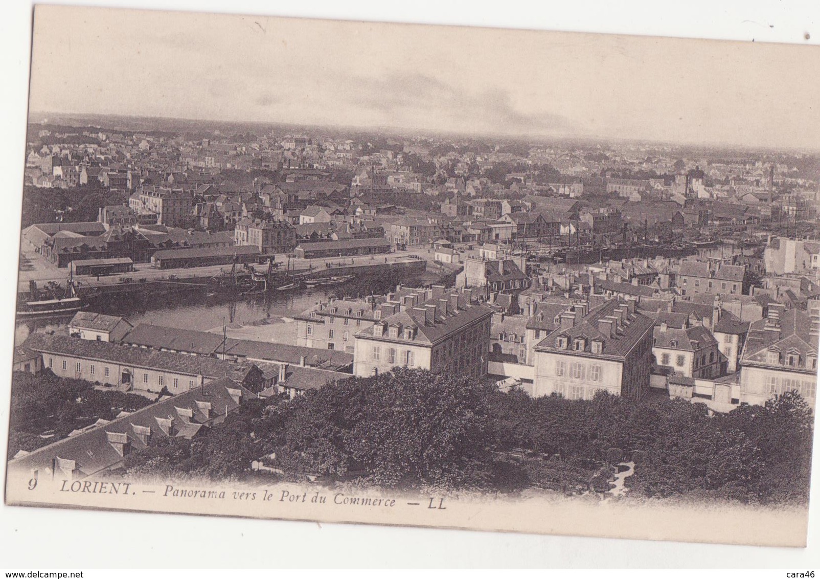 CPA -  6. LORIENT Panorama Vers Le Pont Du Commerce - Lorient