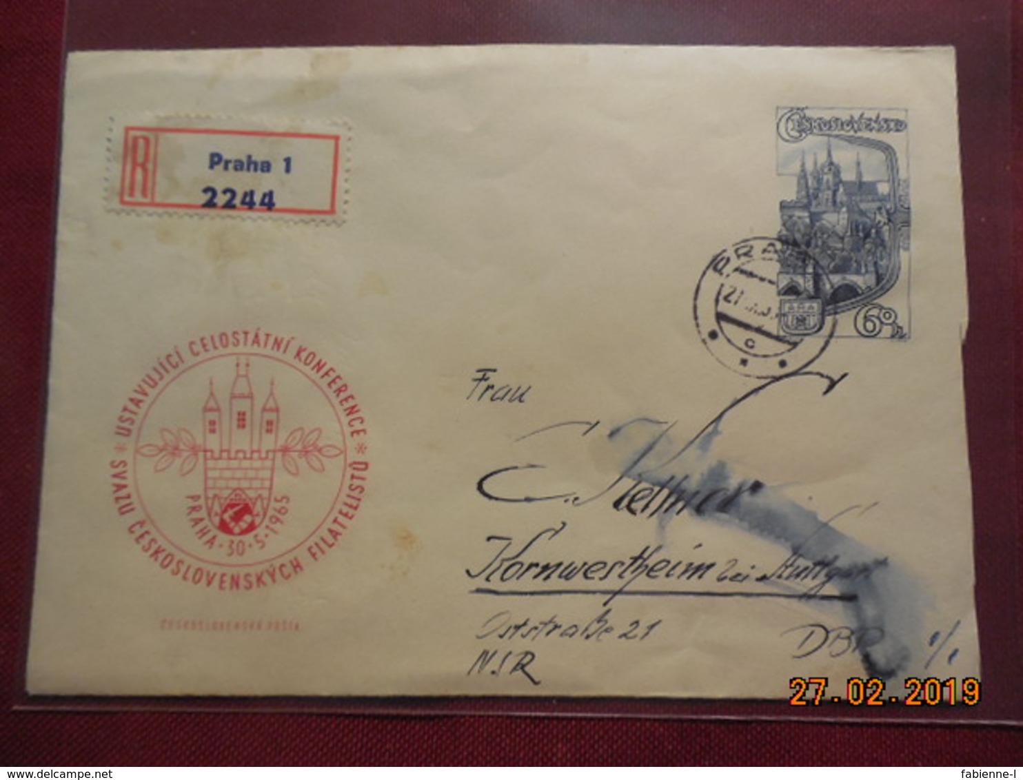 Lettre Entier Postal De 1965 - Briefe