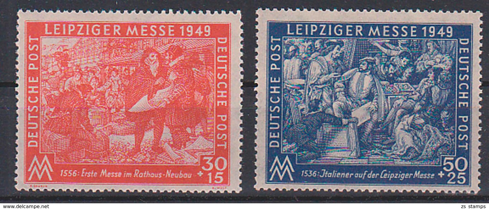 Leipziger Messe 1949 SBZ 230/31 **, Italiener Pietro Und Lorenzo Saliti Aus Pisa In Leipzig - Sonstige & Ohne Zuordnung