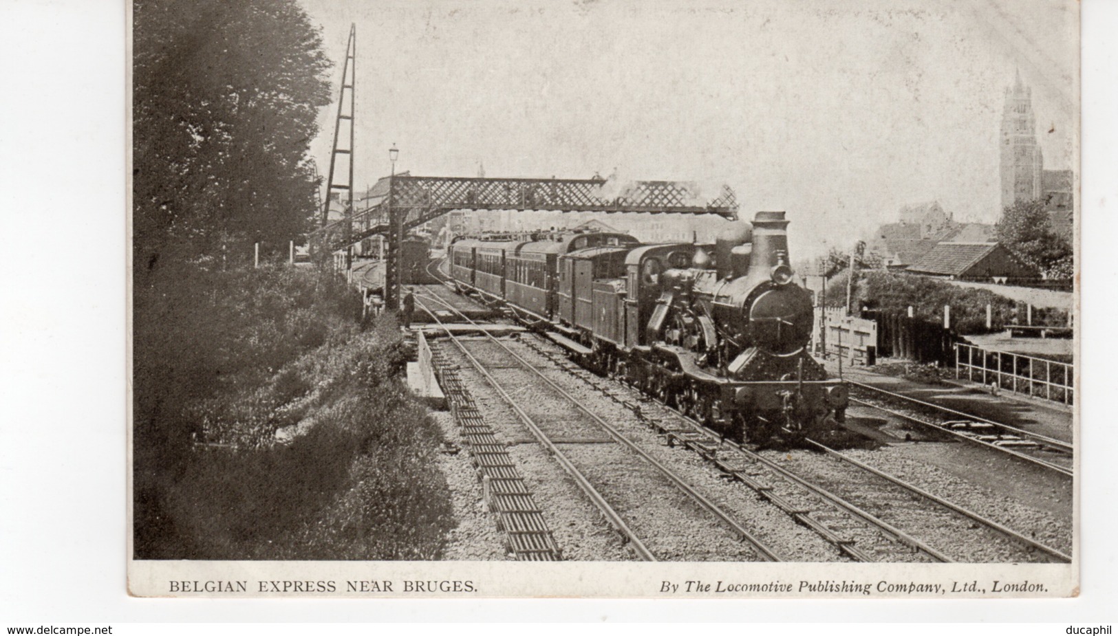 LES LOCOMOTIVES (Royaume-Uni) BELGIAN EXPRESS NEAR BRUGES. - Eisenbahnen