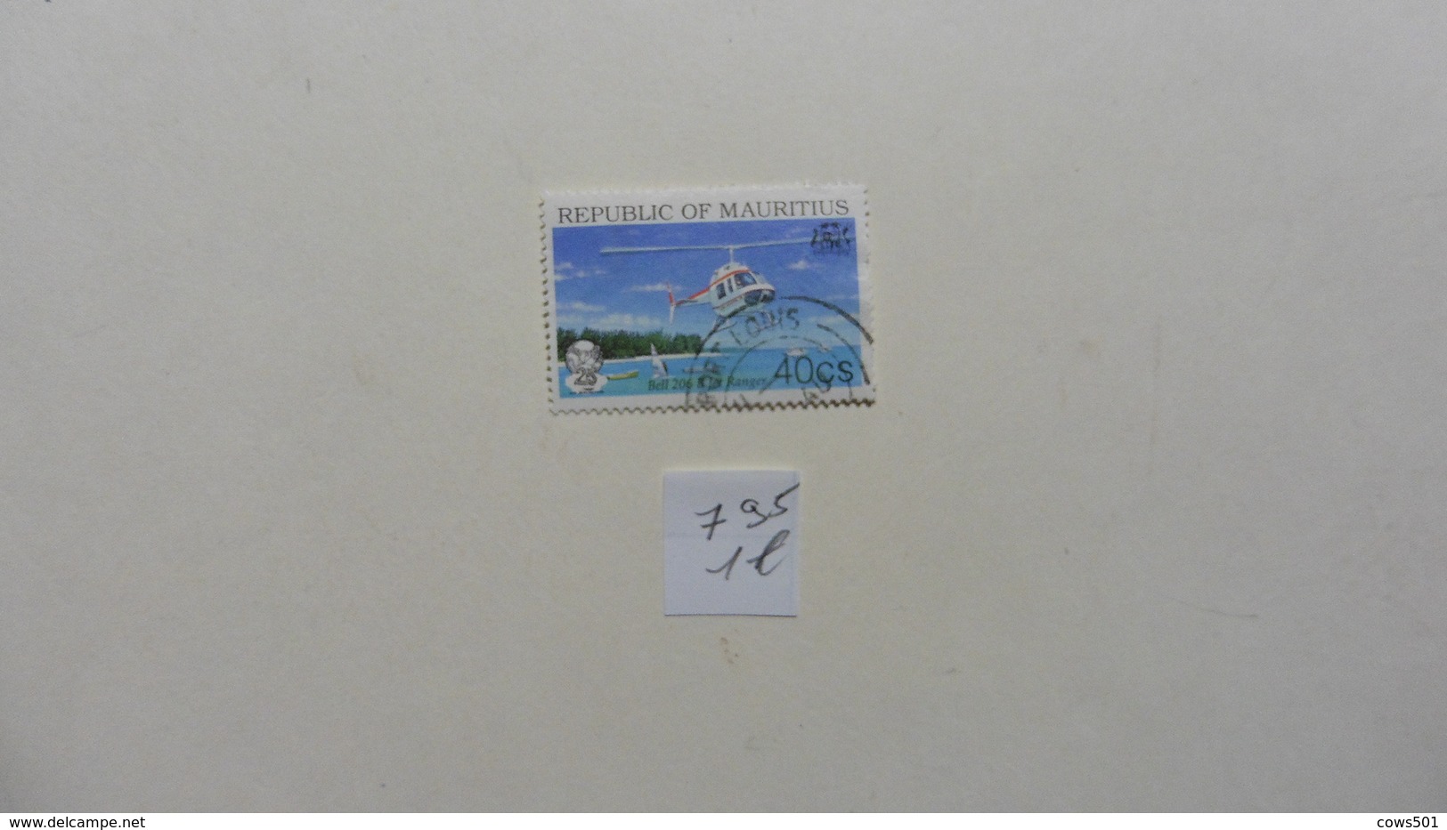 Afrique > Maurice : Timbre N° 795  Oblitéré - Mauritius (1968-...)